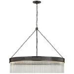 Menil Large Chandelier, Bronze