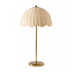 Arden Table Lamp - Brass/Rattan, 22.75"H