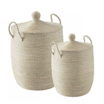 La Jolla Hamper - White, 2 Sizes