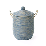 La Jolla Hamper, Blue, Medium, 18" Dia