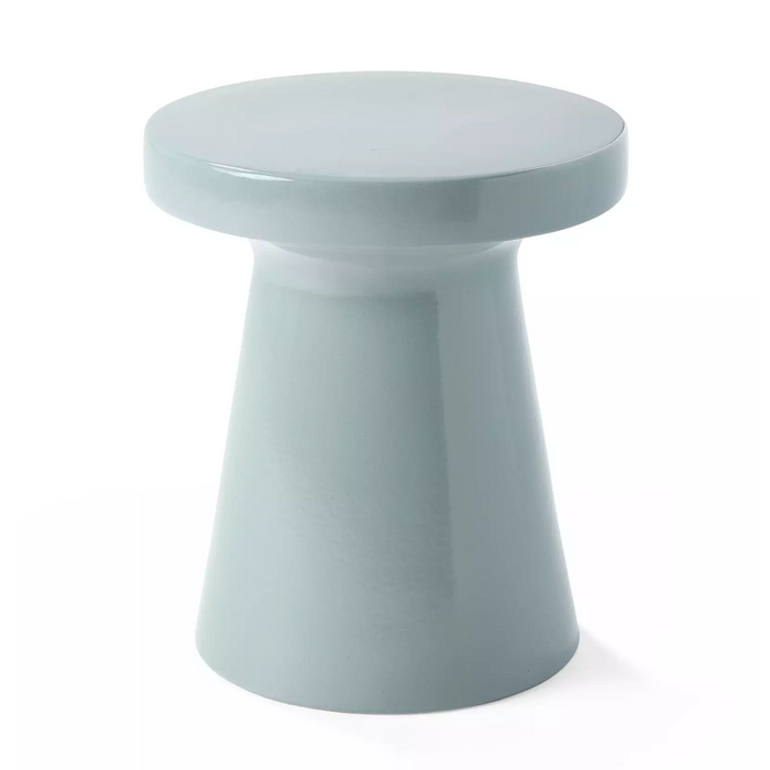 Truffle Garden Stool - Lake Blue, 14.2"Dia