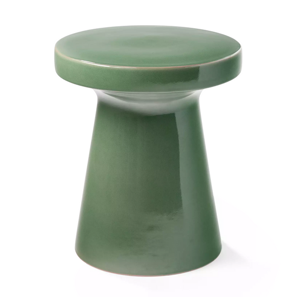 Truffle Garden Stool - Sage, 14.2" Dia