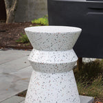 Savana Indoor/Outdoor Stool, White Terrazzo