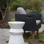 Savana Indoor/Outdoor Stool, White Terrazzo