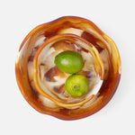 Beatrix Serving Bowls - Amber Swirled, 2 Sizes