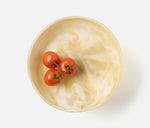 Benno Fruit Bowl - Ivory/Hunter Green, 13"Dia