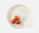 Benno Fruit Bowl - White/Black Swirled, 13"Dia