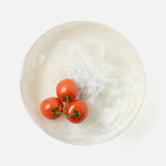 Benno Fruit Bowl - White/Black Swirled, 13"Dia