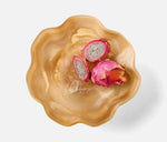 Cara Fruit Bowl - Amber Swirled, 14"Dia