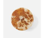 Hugo Cake Stand - Amber Swirled, 12" Dia