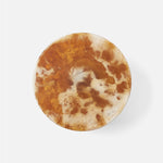 Hugo Cake Stand - Amber Swirled, 12" Dia