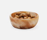 Hugo Small Serving Bowl - Amber Swirled, 4"Dia