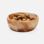 Hugo Small Serving Bowl - Amber Swirled, 4"Dia