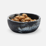 Hugo small Serving Bowl - Black Swirled, 4" Dia