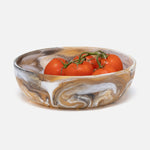 Hugo Serving Bowl - Black/Tan Swirled, 10"Dia