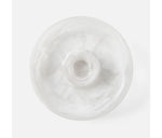 Hugo White Swirled Chip And Dip Bowl
