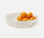 Hugo Serving Bowl - White Swirled, 13.5"Dia