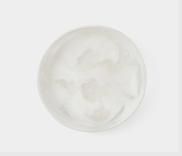 Hugo Serving Bowl - White Swirled, 13.5"Dia