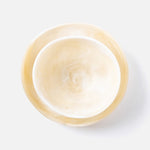 Mazzy Serving Bowls - Ivory Swirled, 2 Sizes