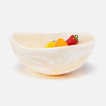 Mazzy Serving Bowls - Ivory Swirled, 2 Sizes