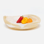 Mazzy Serving Bowls - Ivory Swirled, 2 Sizes