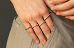 2MM Signature Ring, Gold and Silver