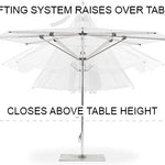 Ocean Master M1, Classic Centre Post, 8 x 12ft Rectangle, Espresso/Scallop