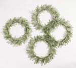 Snowy Wreath Charger, Set of 4