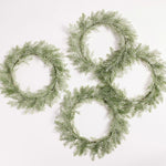 Snowy Wreath Charger, Set of 4