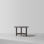 Stilt Medium Coffee Table, Smoked Oak, 24" Dia x 14"H