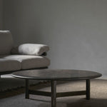 Stilt Large Coffee Table, Smoked Oak, 35" Dia x 12"H