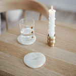 Stone Coaster Set of 2, White Onyx