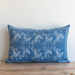 Big Mama Dark Pillow (Petite) - French Blue, 16" x 26"