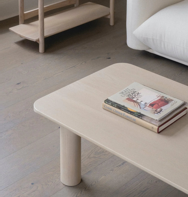 Arc 60" Coffee Table, Nude