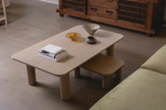 Arc 60" Coffee Table, Nude