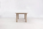 Arc 120" White Ash Dining Table , Nude