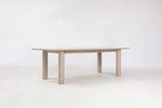 Arc 120" White Ash Dining Table , Nude