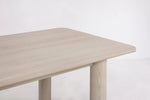Arc 120" White Ash Dining Table , Nude