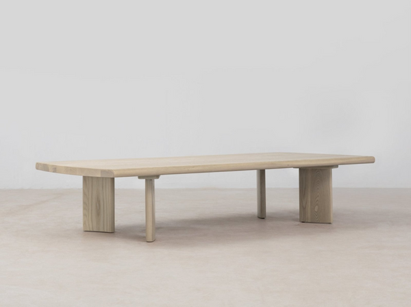 Crest 60" Coffee Table, Nude