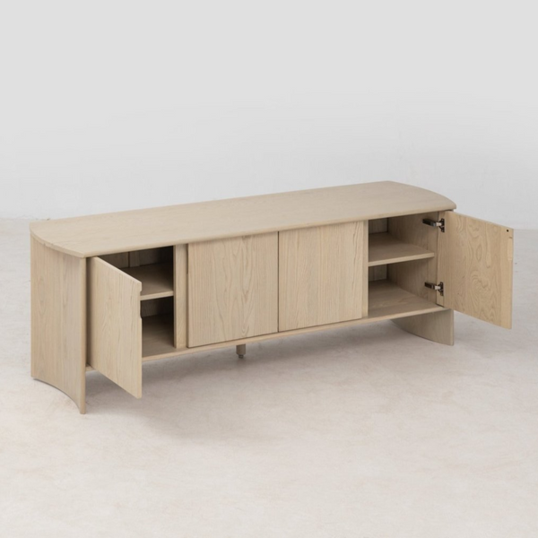 Crest 80" Media Cabinet, Nude