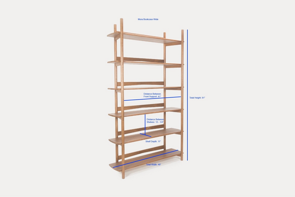 Mora Bookcase 48", Sienna