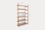 Mora Bookcase 48", Nude