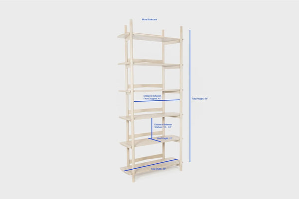 Mora Bookcase 36", Sienna