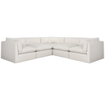 Reve L Shape Sectional, Effie Linen, 121.5" x 121.5"