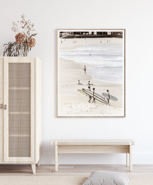 Surfing Trio, 29.5" x 37.5"