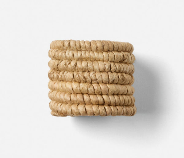 Carmelo Natural Napkin Ring, S/4