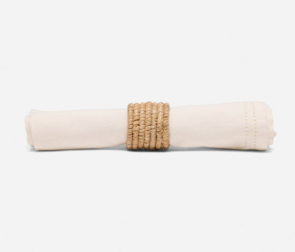 Carmelo Natural Napkin Ring, S/4