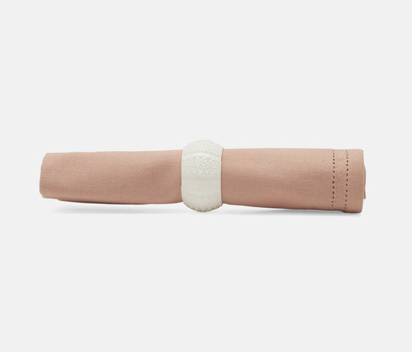 Marina White Sea Urchin Napkin Rings, S/4