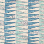Tangier Fresh Azure Linen Cushion, 14" x 22"