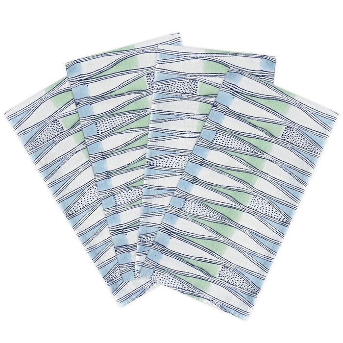 Tangier Fresh Azure Napkins, Pack of 4